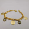 24K Gold Plated Versac.e Round Shield Coin Bracelet - Offer Hunts