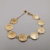 18K Gold Plated Coin Bracelet - Offer Hunts