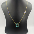 24K Gold Plated Horseshoe Hive Necklace - Offer Hunts