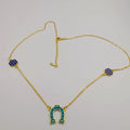 24K Gold Plated Horseshoe Hive Necklace - Offer Hunts