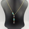 24K Gold Plated Dangling Hand + Eye Protector Necklace - Offer Hunts