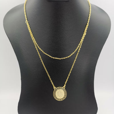 24K Gold Plated Versac.e Simple Necklace - Offer Hunts