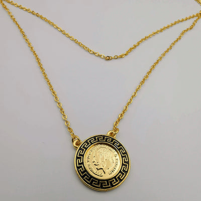 24K Gold Plated Versac.e Simple Necklace - Offer Hunts