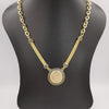 24K Gold Plated Versac.e Coin Flat Chain Necklace - Offer Hunts