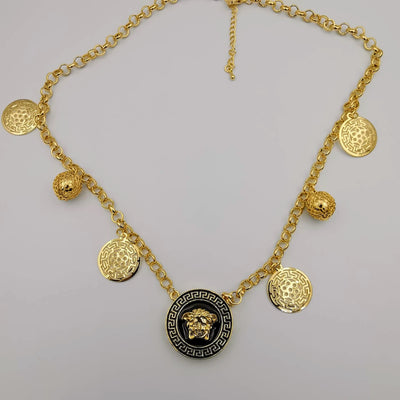 24K Gold Plated Versac.e Hive Egg Necklace - Offer Hunts