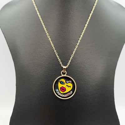 Round Pendant Necklace - Multiple Designs - Offer Hunts