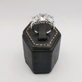Silver Plated Tri-Diamond Ring [R009] - Offer Hunts