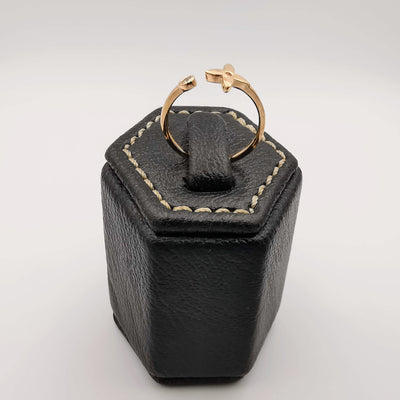 Petal Gem Ring [SIZE 16] - 18K Gold Plate - Jack Fan Collection [001] - Offer Hunts