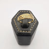 Tri-Band Gem Ring [SIZE 17] - 18K Gold Plate - Jack Fan Collection [002] - Offer Hunts