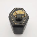Tri-Band Gem Ring [SIZE 17] - 18K Gold Plate - Jack Fan Collection [002] - Offer Hunts