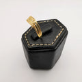 Tri-Band Gem Ring [SIZE 17] - 18K Gold Plate - Jack Fan Collection [002] - Offer Hunts