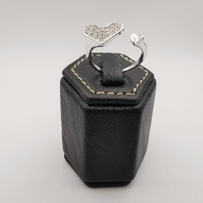 Double Hearted Ring [Adjustable Size] - 18K Gold Plate - Jack Fan Collection [003] - Offer Hunts