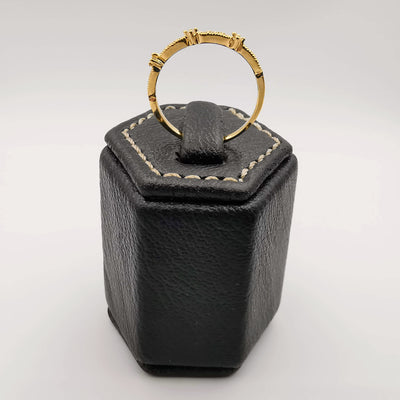Dubbed Crystal Band Ring - 18K Gold Plate - Jack Fan Collection [003] - Offer Hunts
