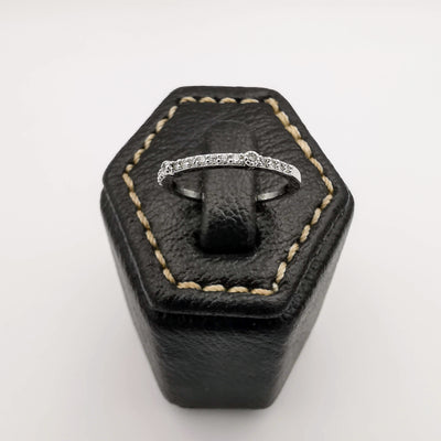 Flat Crystal Band Ring [SIZE 15] - 18K Gold Plate - Jack Fan Collection [003] - Offer Hunts