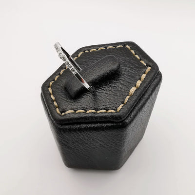 Flat Crystal Band Ring [SIZE 15] - 18K Gold Plate - Jack Fan Collection [003] - Offer Hunts