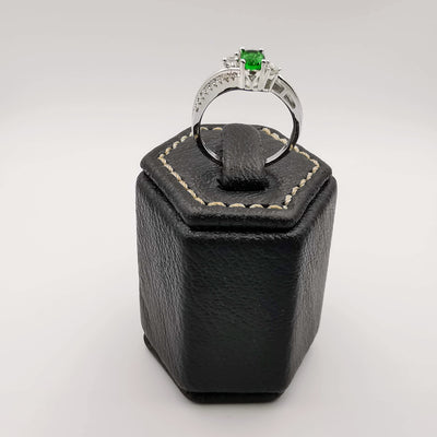 Green Gem Ring [SIZE 16] - 18K Gold Plate - Jack Fan Collection [004] - Offer Hunts