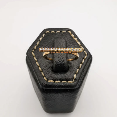 Bar Ring [SIZE 15] - 18K Gold Plate - Jack Fan Collection [004] - Offer Hunts