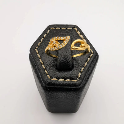 Leaf Ring [Adjustable Size] - 18K Gold Plate - Jack Fan Collection [005] - Offer Hunts