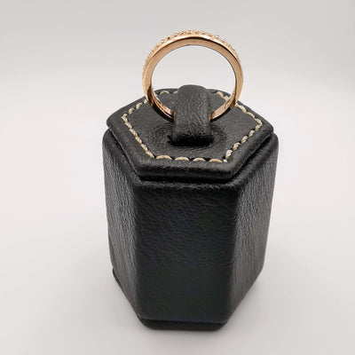 Flat Gem Band Ring [SIZE 17] - 18K Gold Plate - Jack Fan Collection [006] - Offer Hunts