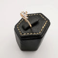 Crown Gem Ring [SIZE 16] - 18K Gold Plate - Jack Fan Collection [006] - Offer Hunts