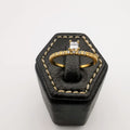 Simple Gem Band Ring [SIZE 18] - 18K Gold Plate - Jack Fan Collection [006] - Offer Hunts