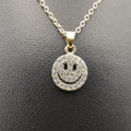 Evil Smiley Necklace - Golden and Silver - Offer Hunts