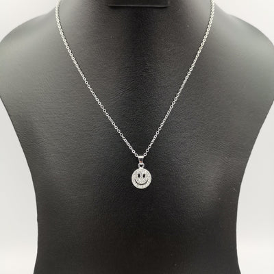 Evil Smiley Necklace - Golden and Silver - Offer Hunts