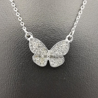 Butterfly Necklace - Golden and Silver - Offer Hunts