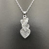 Triple Heart Necklace - Golden and Silver - Offer Hunts