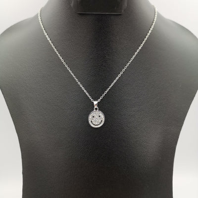 Cute Smiley Necklace - Golden and Silver - Offer Hunts