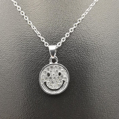 Cute Smiley Necklace - Golden and Silver - Offer Hunts