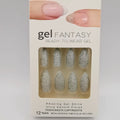 Self Adhesive Glitter Nails, 12 NAILS - 6 Colors [GEL FANTASY] - Offer Hunts