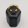 Wedding Band Ring - D Shaped - 24K Rose Gold Plate - Offer Hunts