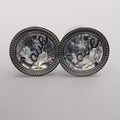 Round Love Earrings with Crystals - Golden and Silver - Offer Hunts