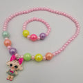Bead Necklace and Bracelet Set for Kids - Handmade - Multiple Colors - Offer Hunts