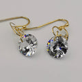 Heart with Simulated Diamond Golden Earring - Offer Hunts