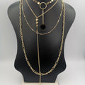 Zulu 4 Layer Necklace - Golden and Silver - Offer Hunts