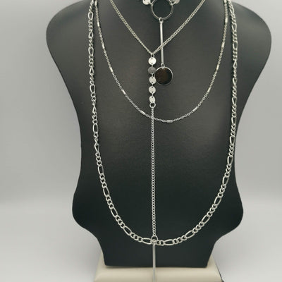 Zulu 4 Layer Necklace - Golden and Silver - Offer Hunts