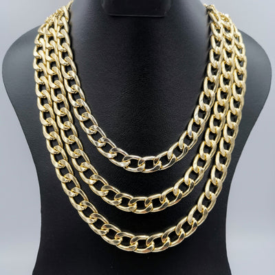 3 Layer Golden Chain Necklace - Offer Hunts