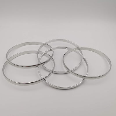 Interconnected Bracelet Set - Golden and Silver - Size 65mm - Offer Hunts