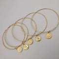 5 Piece Coin Bracelet Set - Golden and Silver - Size 65mm - Offer Hunts