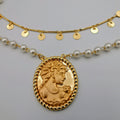24K Gold Plated Camay Pearl Necklace - Offer Hunts