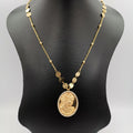 24K Gold Plated Camay Round Necklace - Offer Hunts
