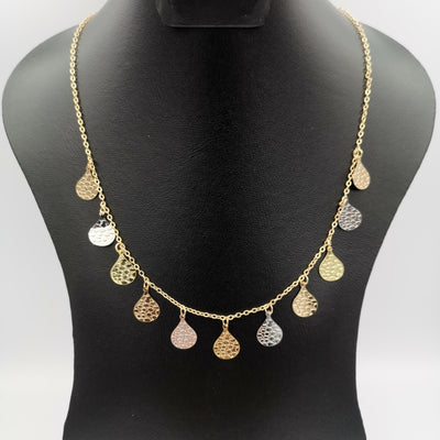 18K Gold Plated Teardrop Necklace - Offer Hunts