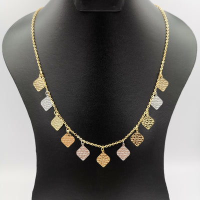 18K Gold Plated Rhombus Necklace - Offer Hunts