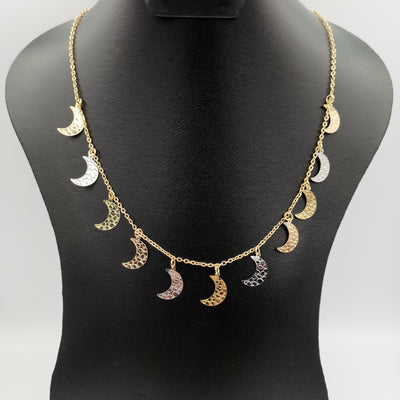 18K Gold Plated Moon Necklace - Offer Hunts