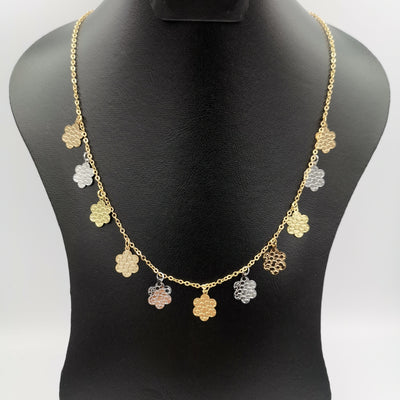 18K Gold Plated Snowflake Necklace - Offer Hunts