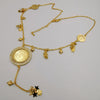 24K Gold Plated Coin Stars Design Necklace - Offer Hunts
