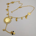 24K Gold Plated Coin Stars Design Necklace - Offer Hunts