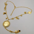 24K Gold Plated Coin Stars Design Necklace - Offer Hunts